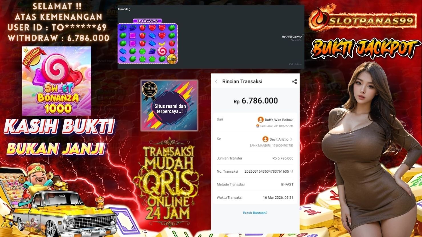 SLOTPANAS99 JACKPOT SLOT SWEET BONANZA 1000